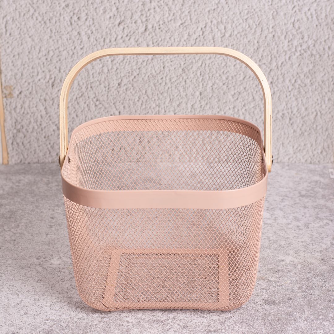 Fruit Basket With Wood Handle