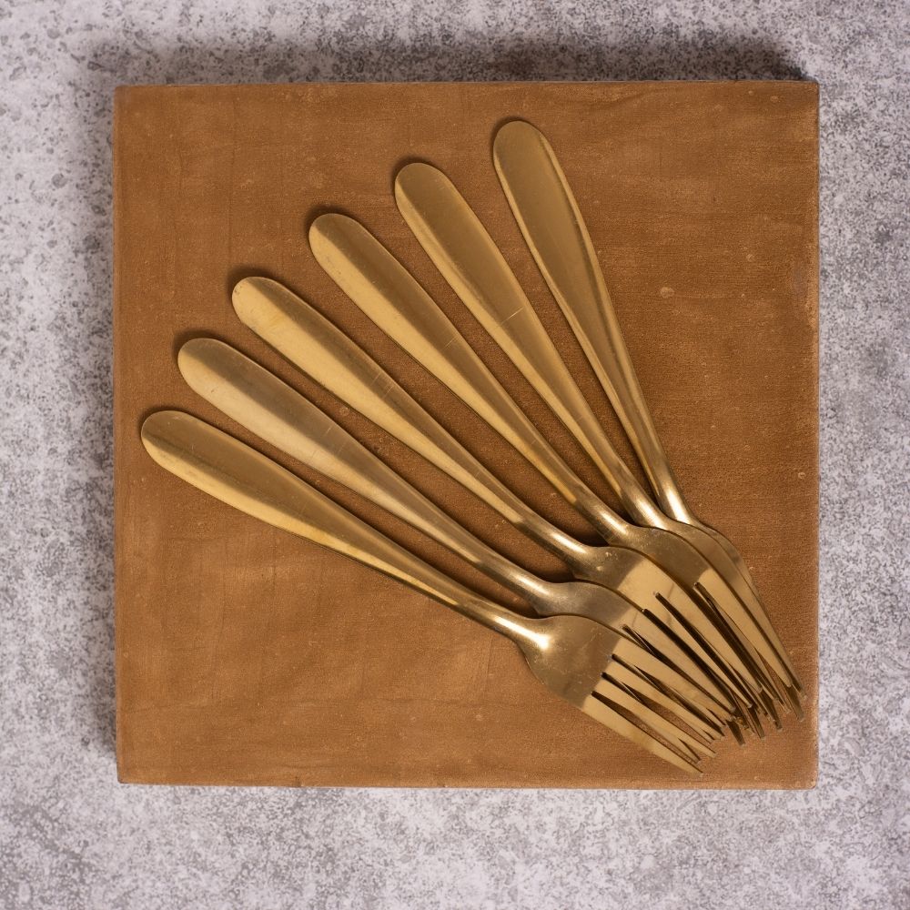 Golden Fork Set of 6