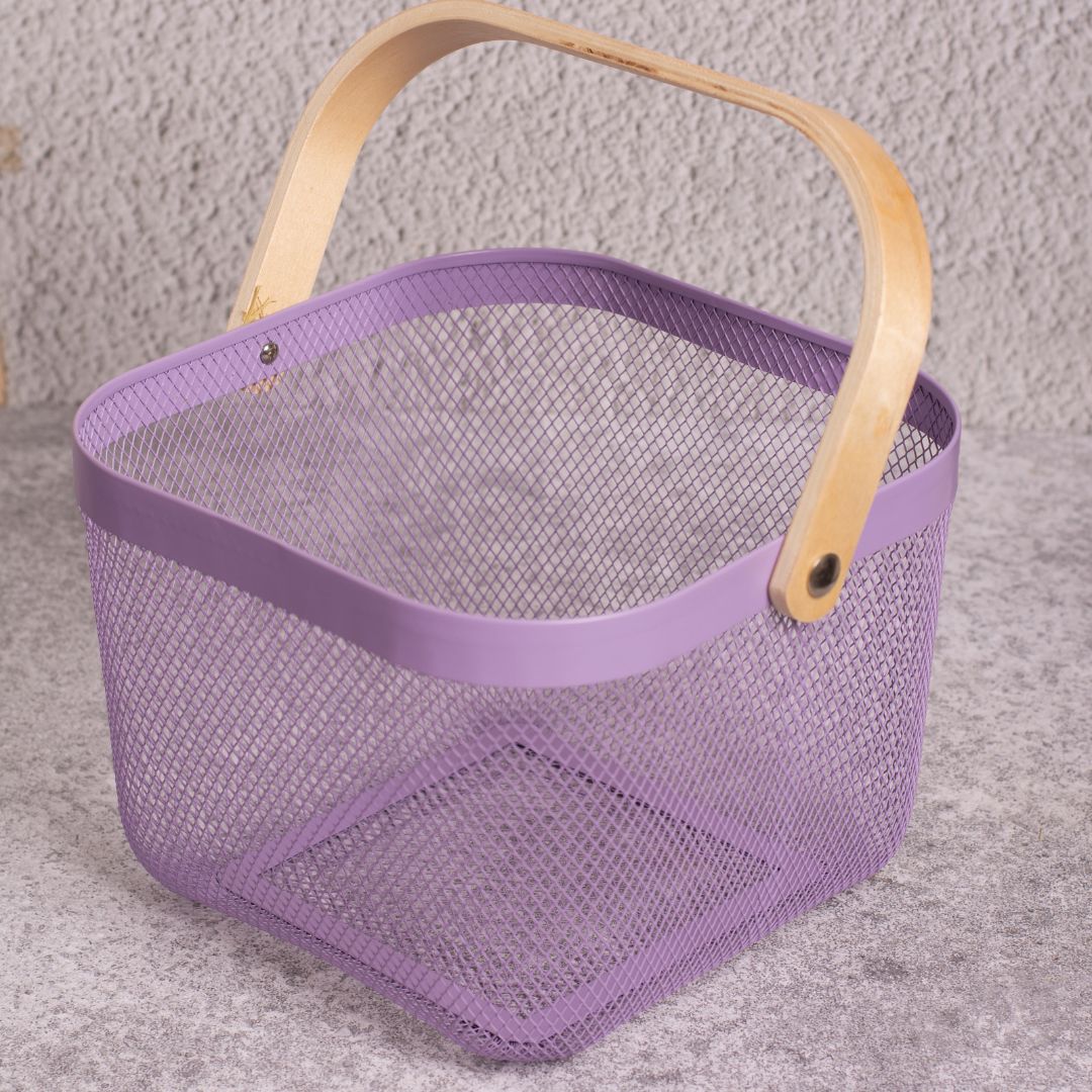 Fruit Basket With Wood Handle