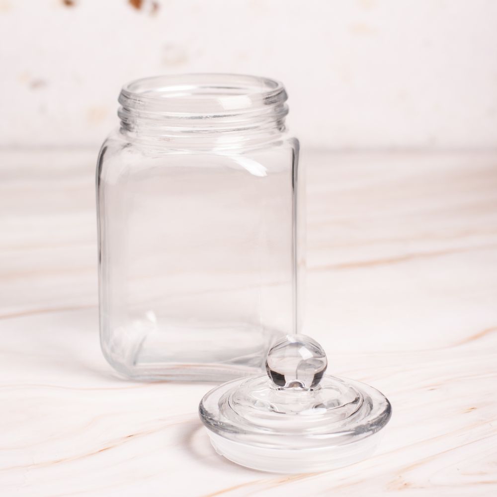 Glass Jar Set of 2