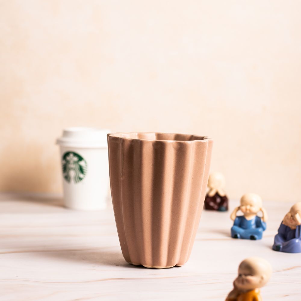 Tumbler Mud Brick Colour Planter