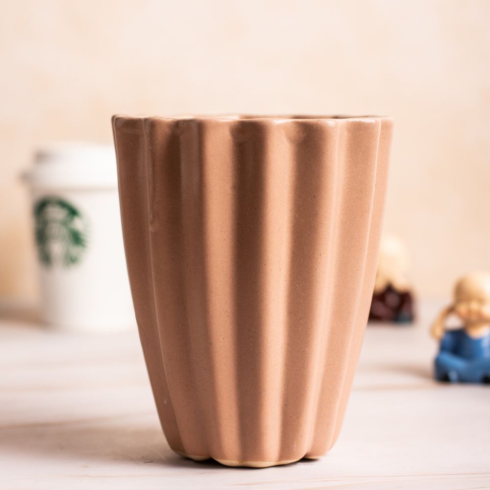 Tumbler Mud Brick Colour Planter