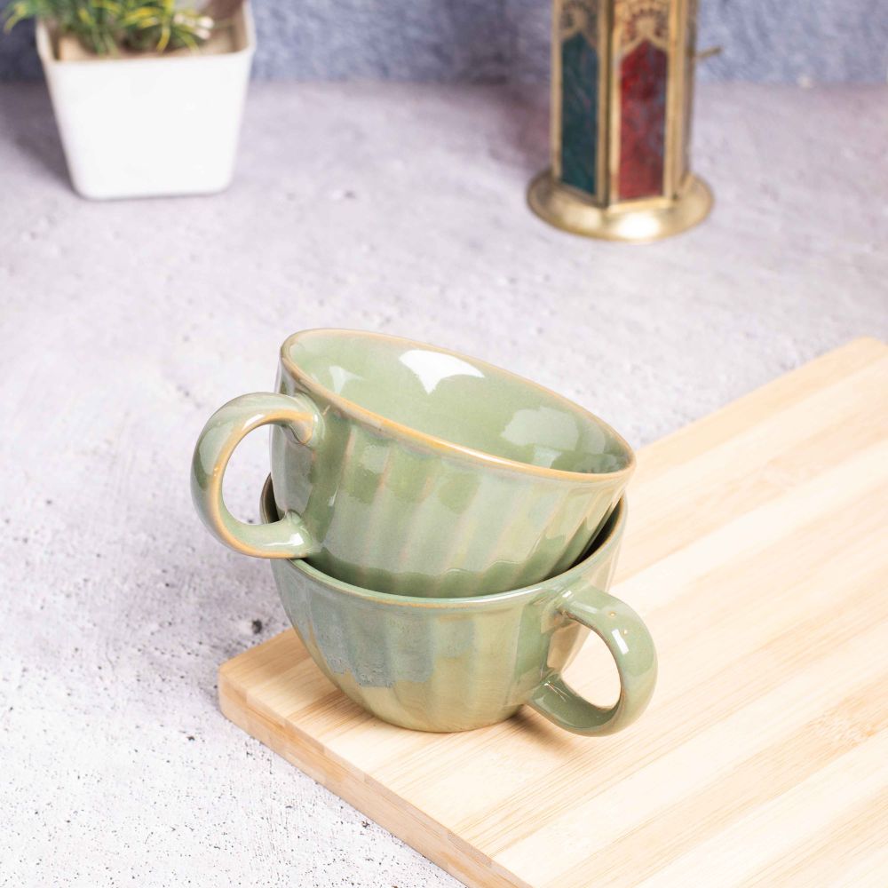 Fern Green Mugs