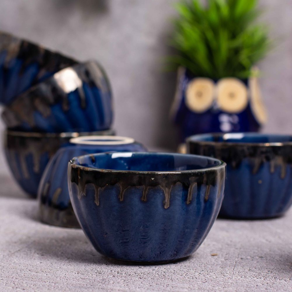 Sapphire Bowls & Tray Set