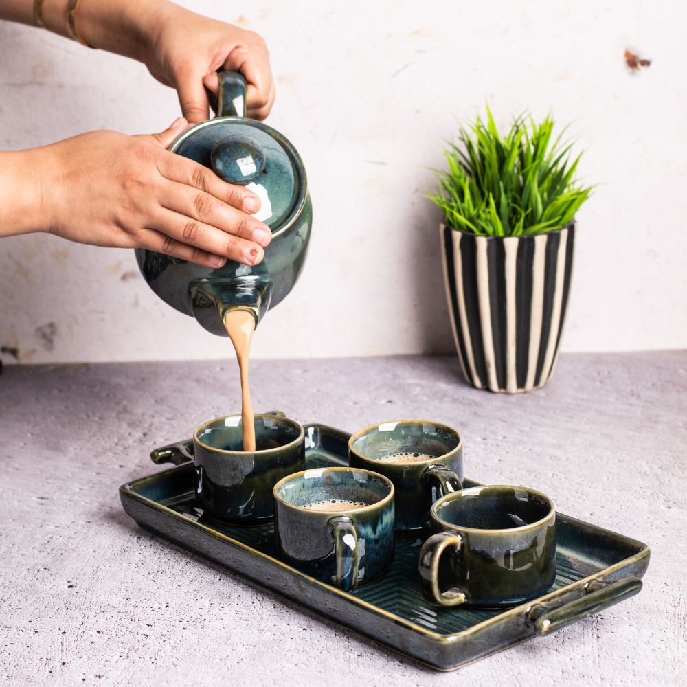 Emerald tea set