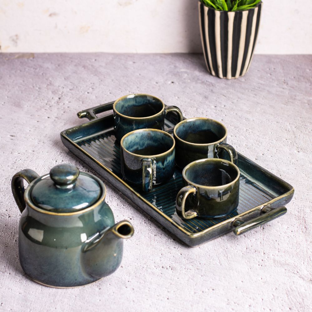 Emerald tea set