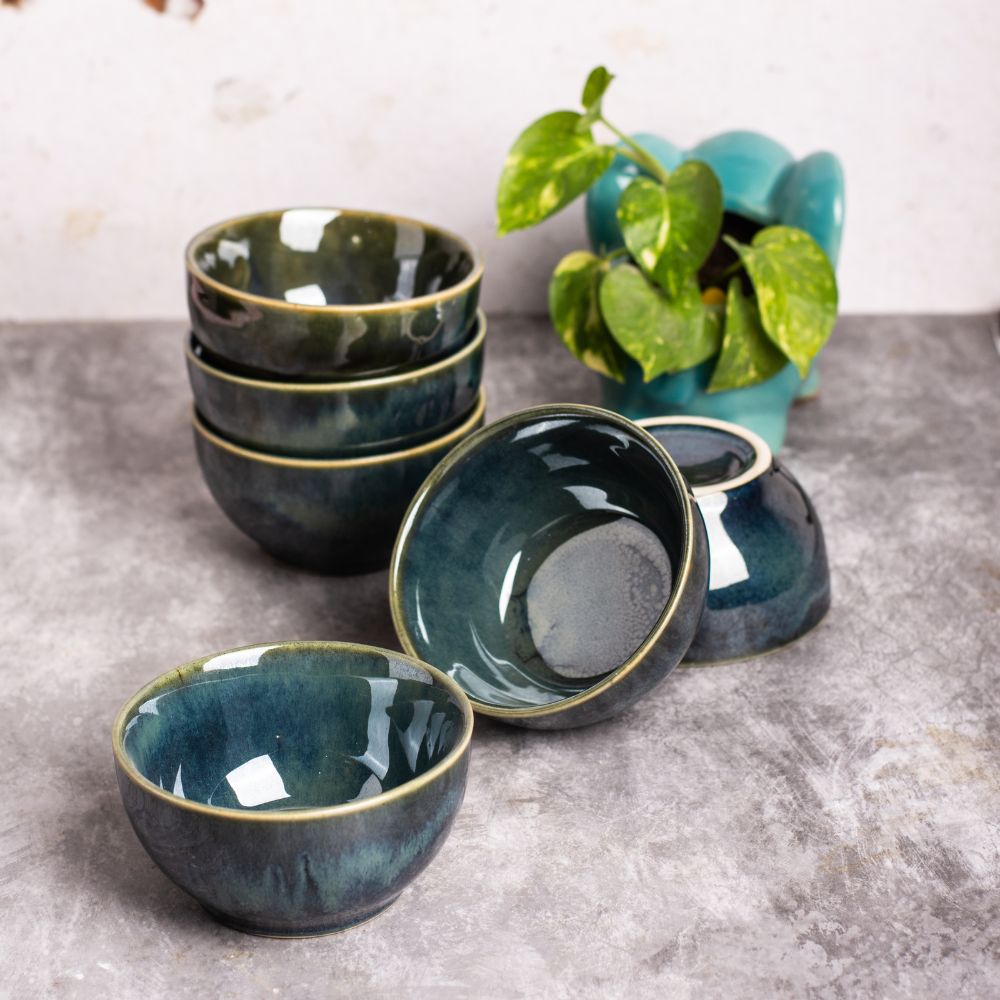 Evergreen bowl set of 6