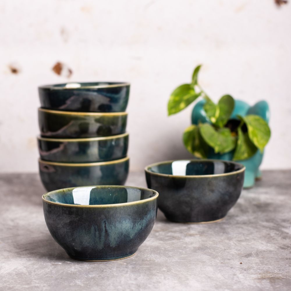 Evergreen bowl set of 6