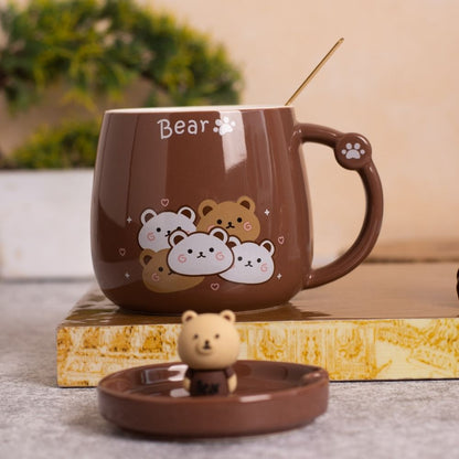 Bear Coffee Mug With Lid