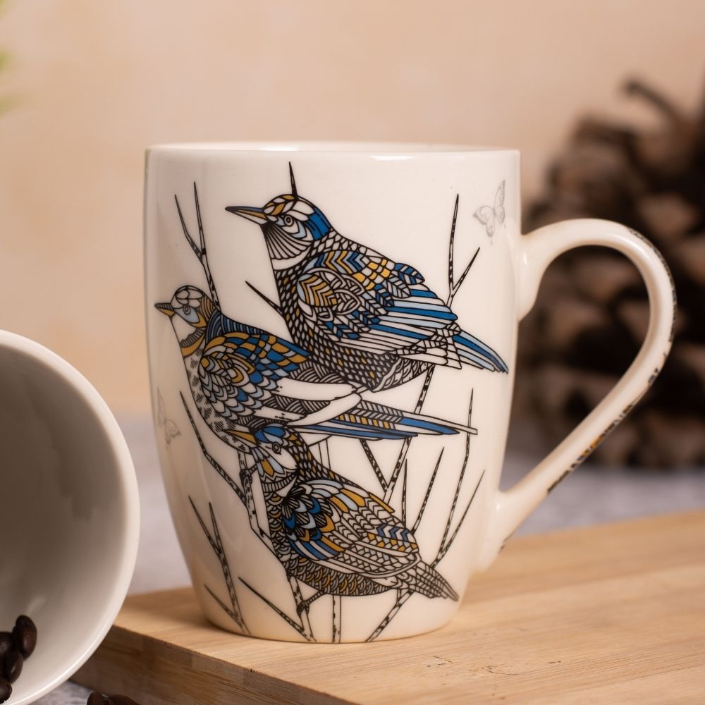 Sparrow Coffee Mug Set