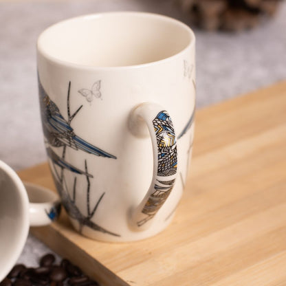 Sparrow Coffee Mug Set