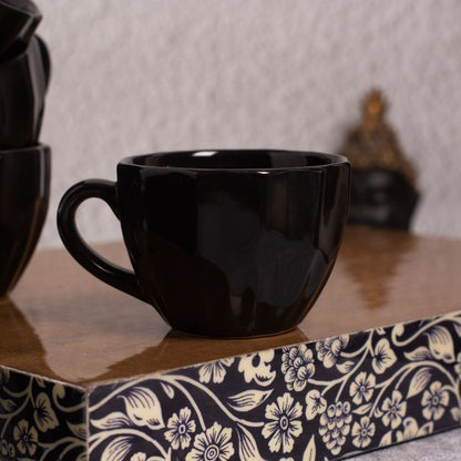 Ebony Tea Cups Set of 6