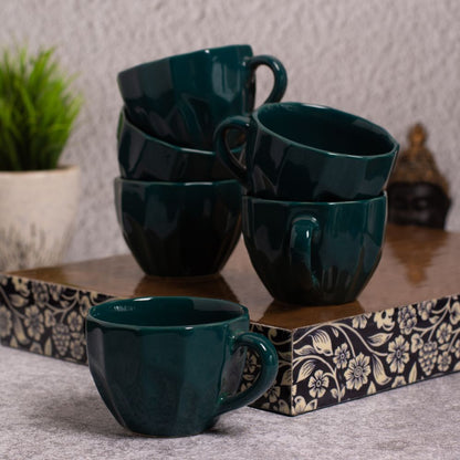 Evergreen Tea Cups Set of 6