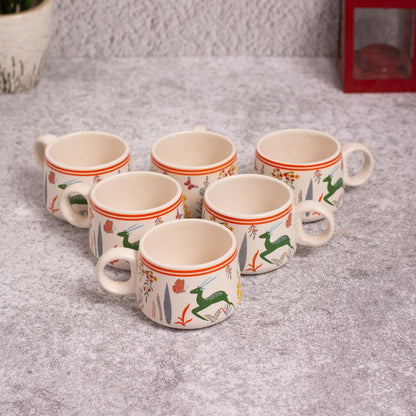 Deer Tea Cups Set of 6