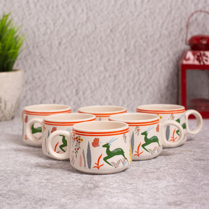 Deer Tea Cups Set of 6