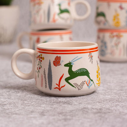 Deer Tea Cups Set of 6