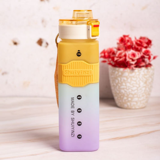 Square shape water bottle Multicolor