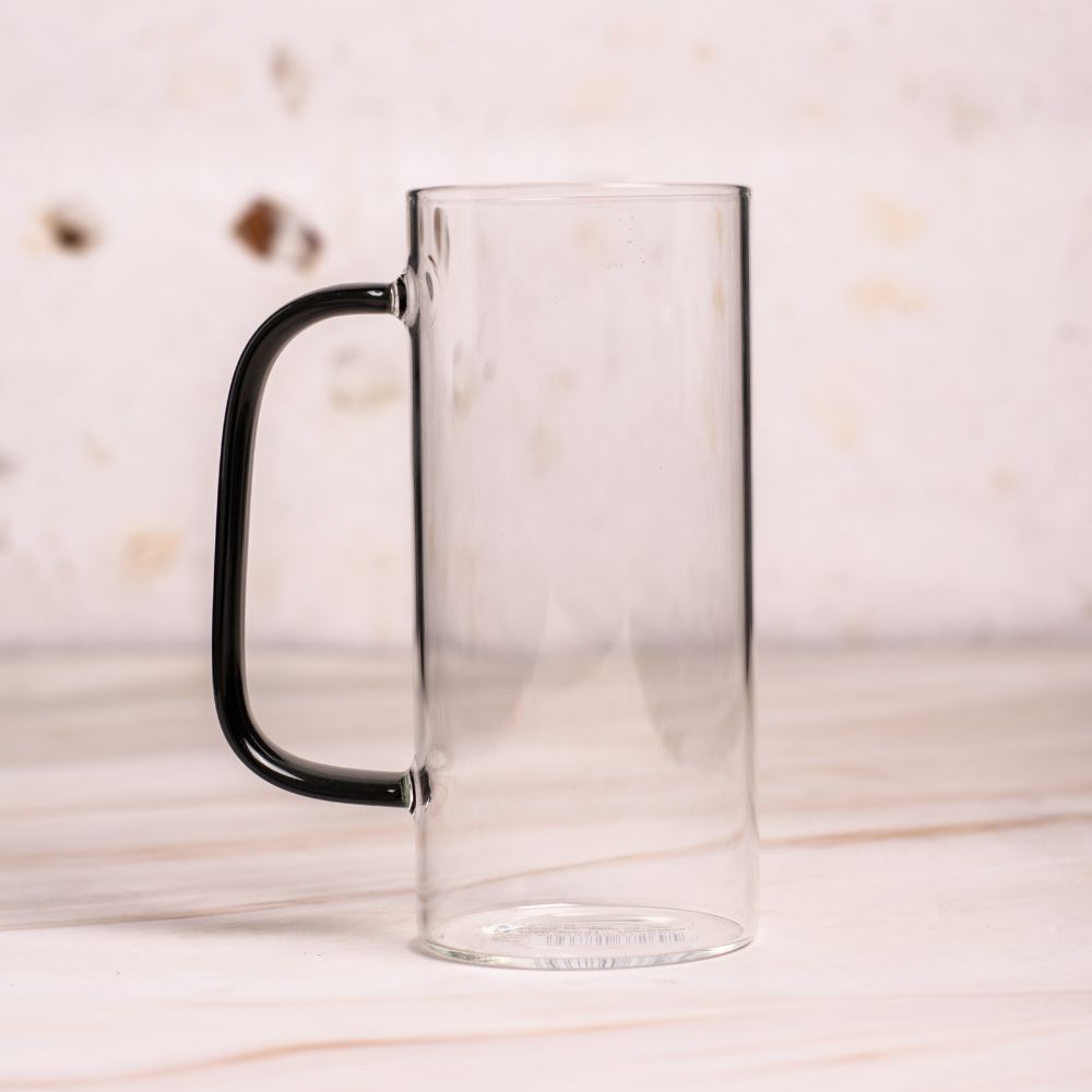 Round borosilicate mugs set of 2