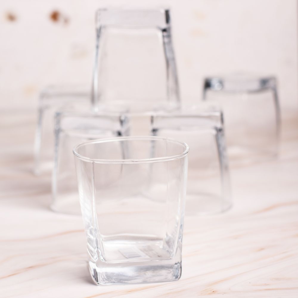 Square Shape Whisky Glass Set of 6