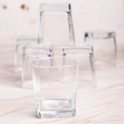 Square Shape Whisky Glass Set of 6