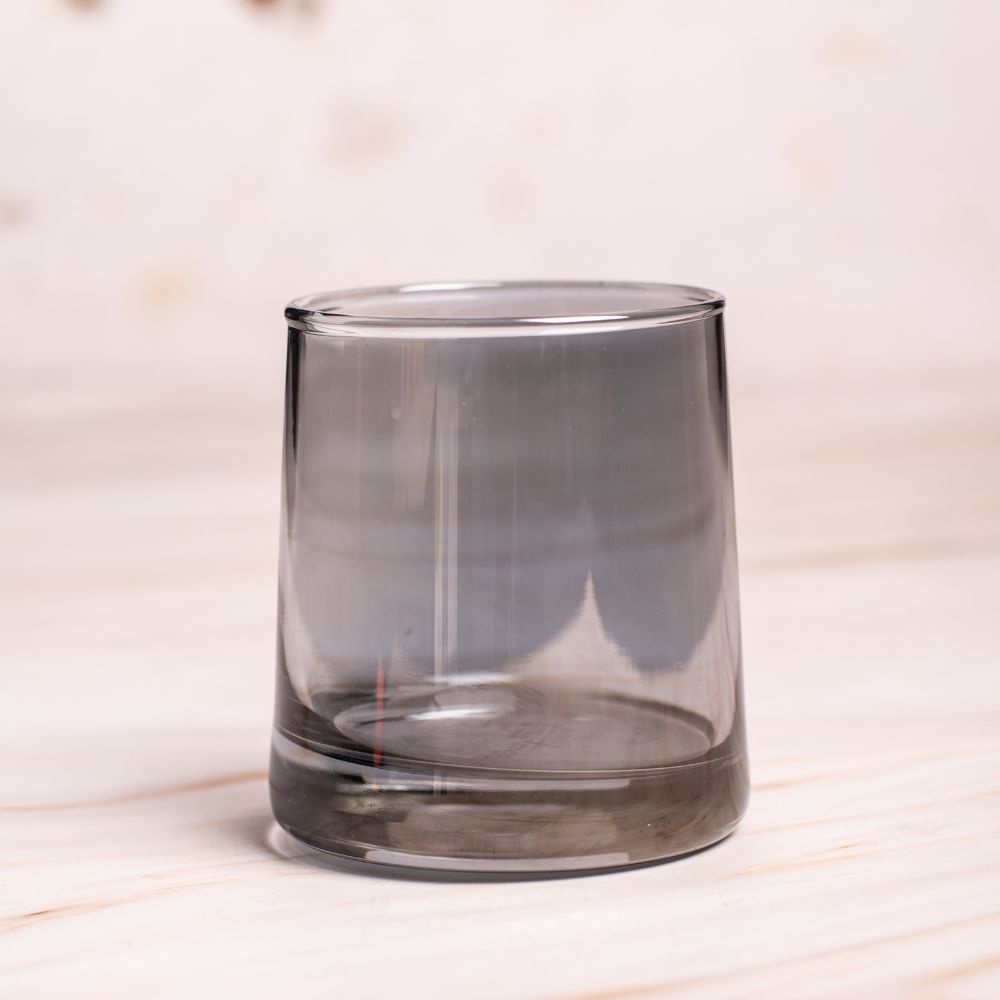 Black colour glass tumbler set of 6