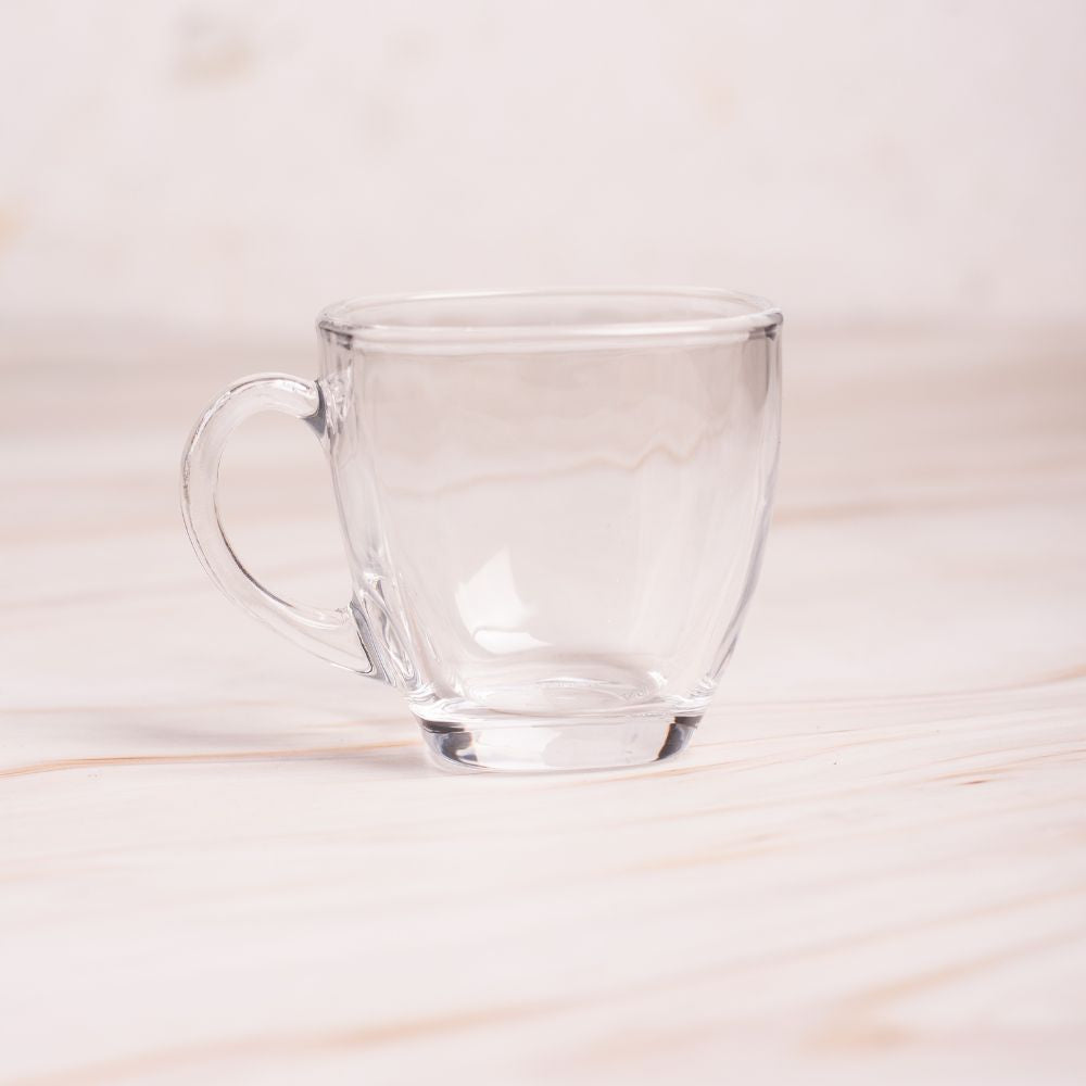 Square Glass Tea Cups set of 6