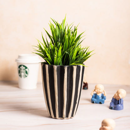 Tumbler Black-White Striped Planter #AHatkarChoice