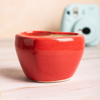 Red Heart Desk Planter