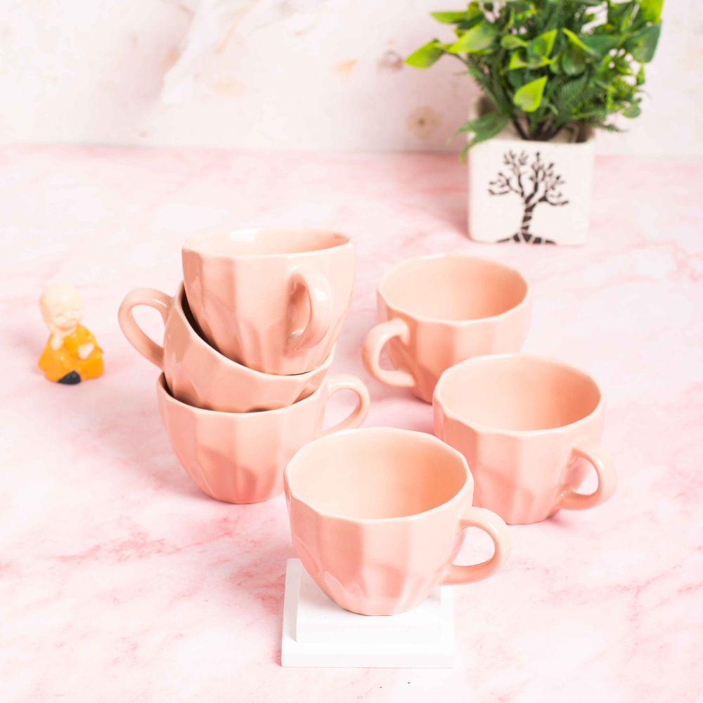 Blush Tea Cups Set of 6