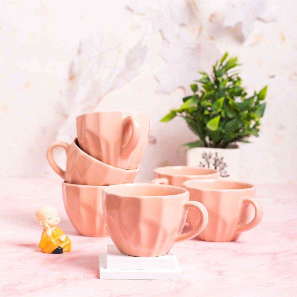 Blush Tea Cups Set of 6