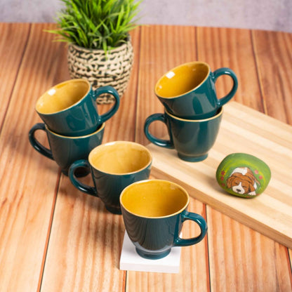 Chartreuse Tea Cup Set of 6