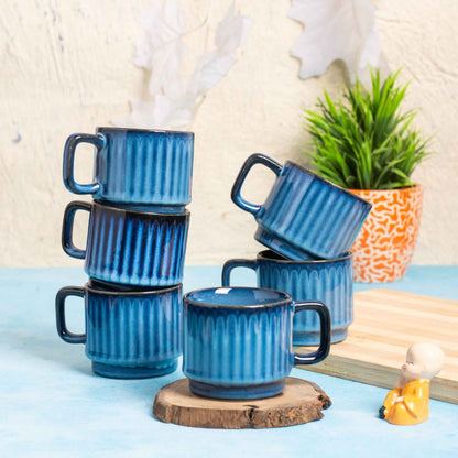 Azure Serenity TeaCup Set of 6