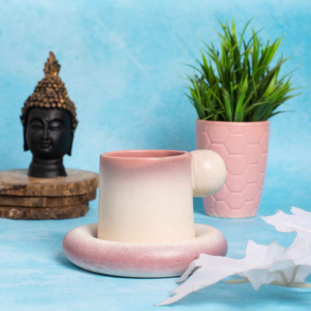 Blush Bloom Mug & Tray Set