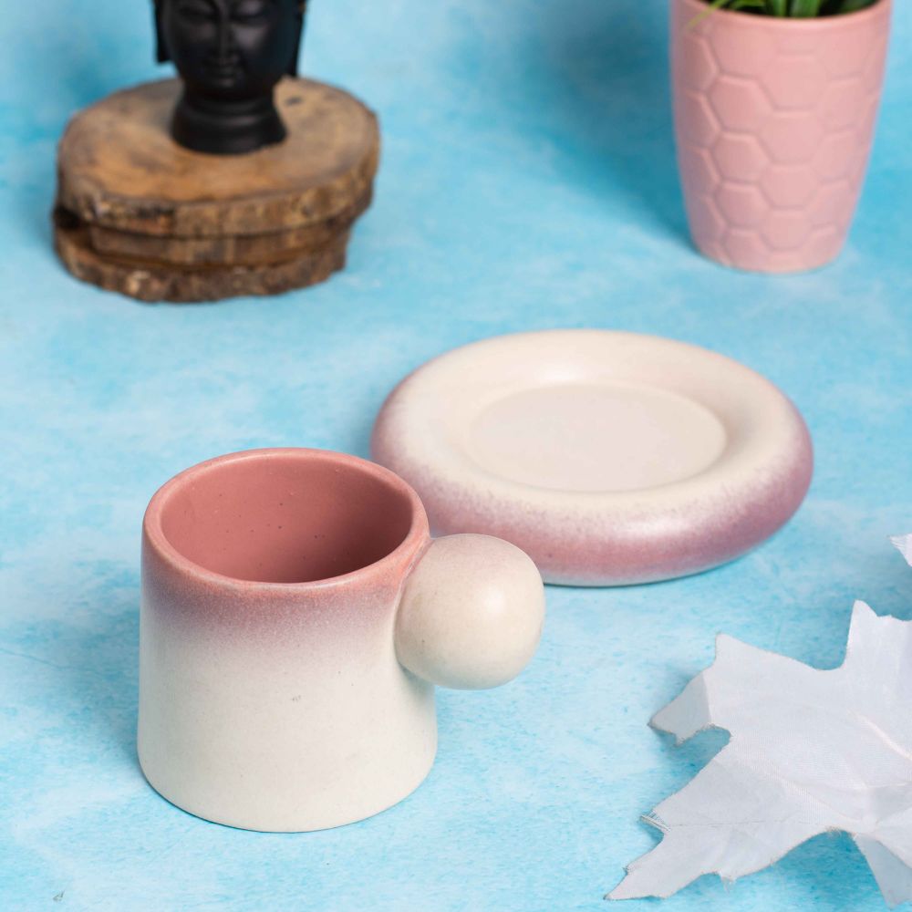 Blush Bloom Mug & Tray Set