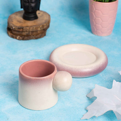 Blush Bloom Mug & Tray Set
