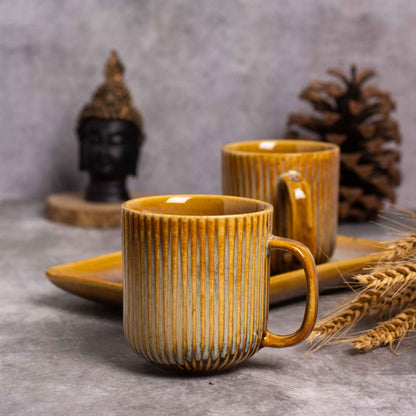 Marigold Mug Set With Tray