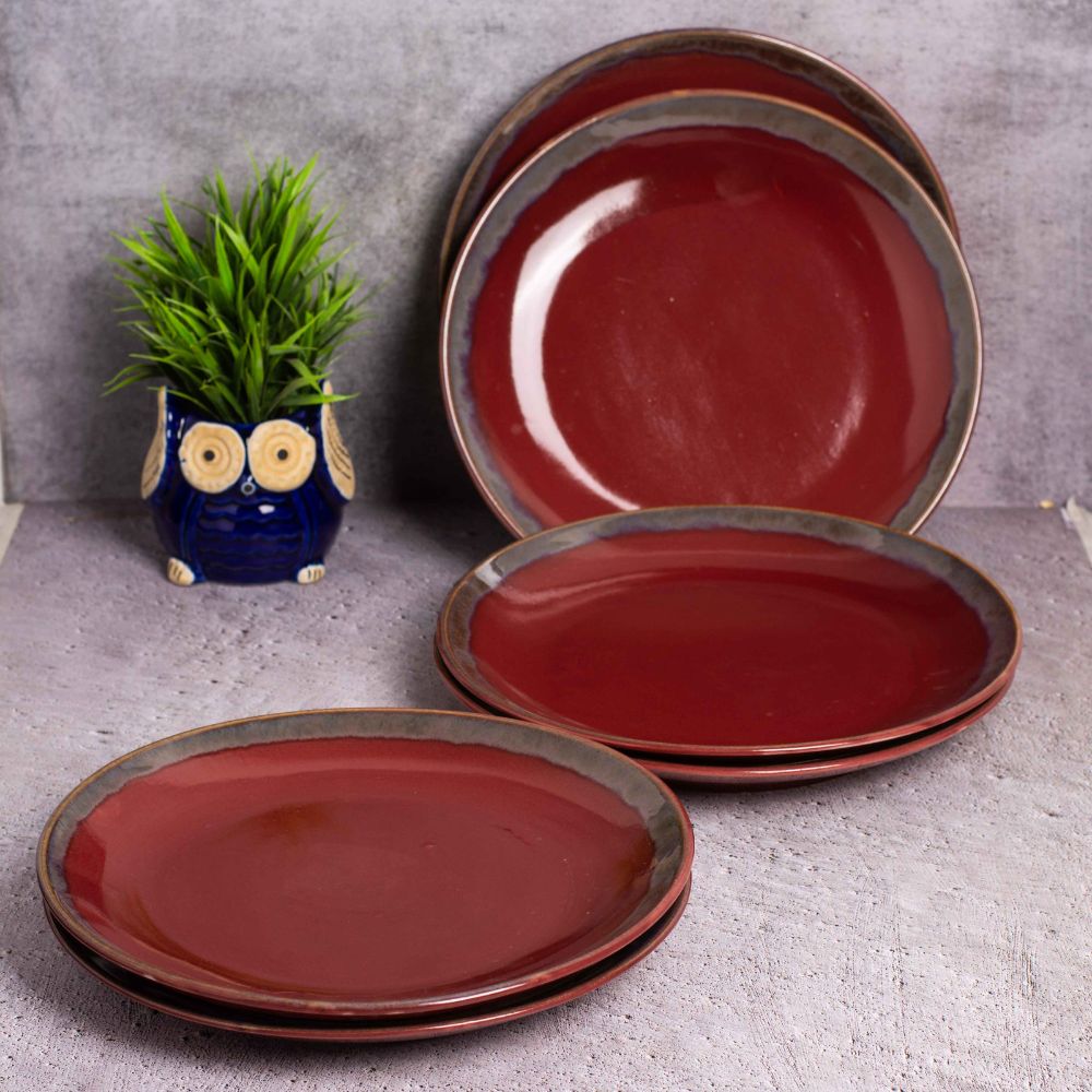 Garnet Full Plate Set of 6