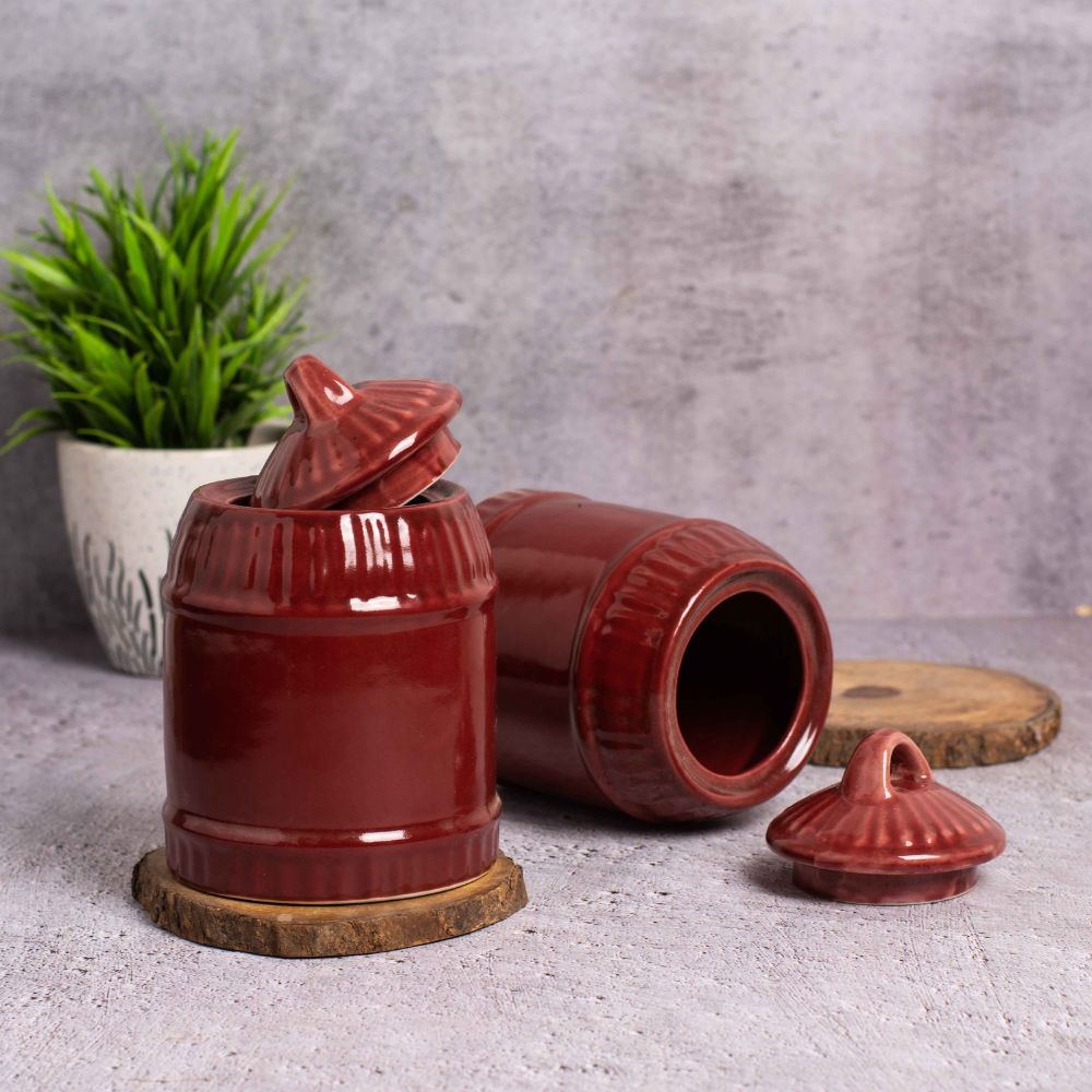 Kazanjian Red jar set of 2