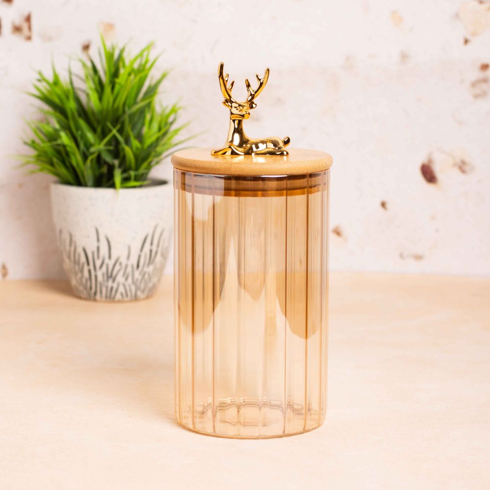 Golden Deer jar set of 2