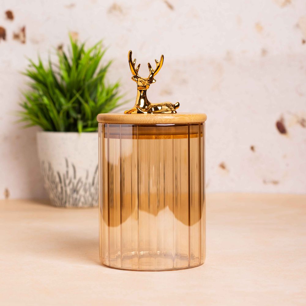 Golden Deer jar set of 2