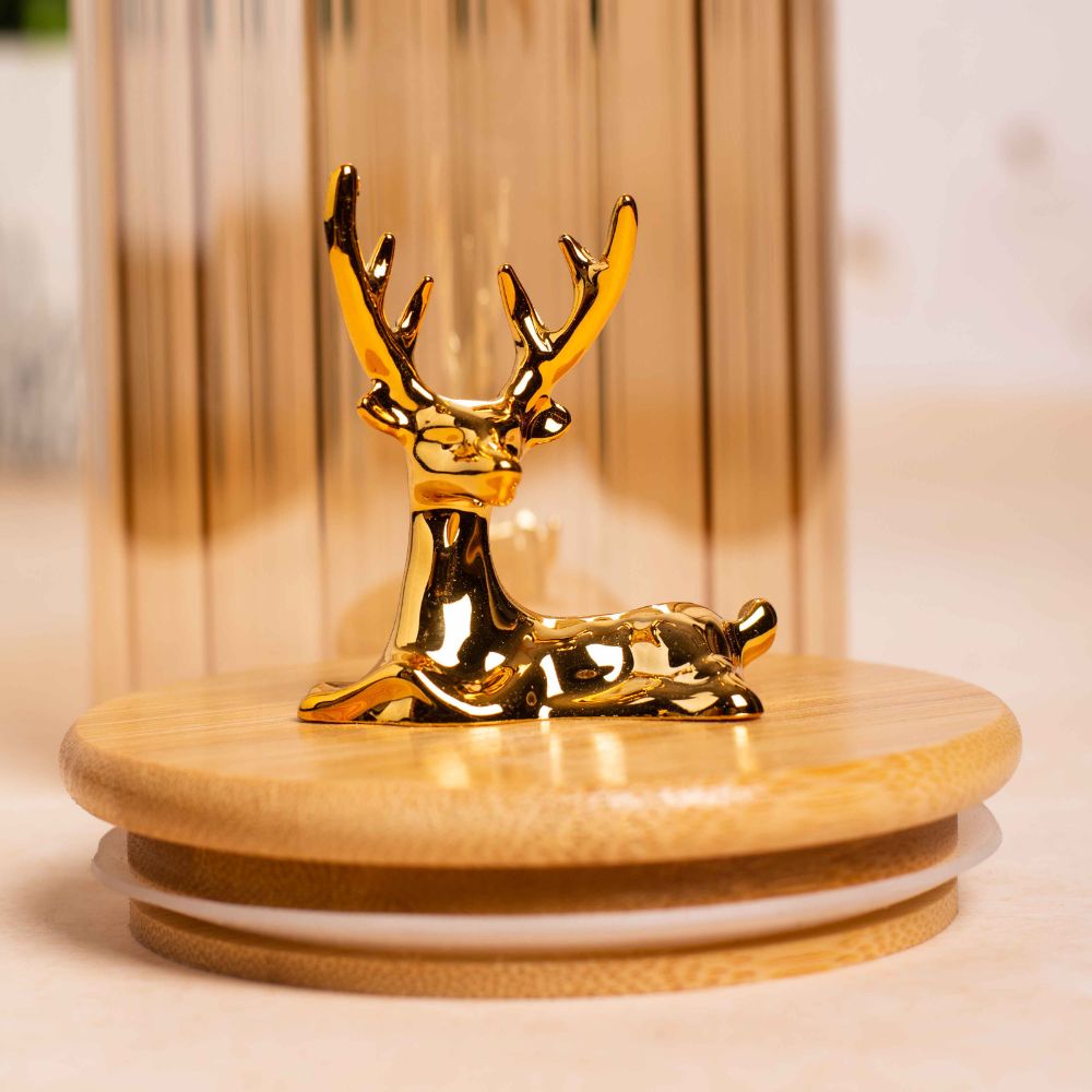 Golden Deer jar set of 2