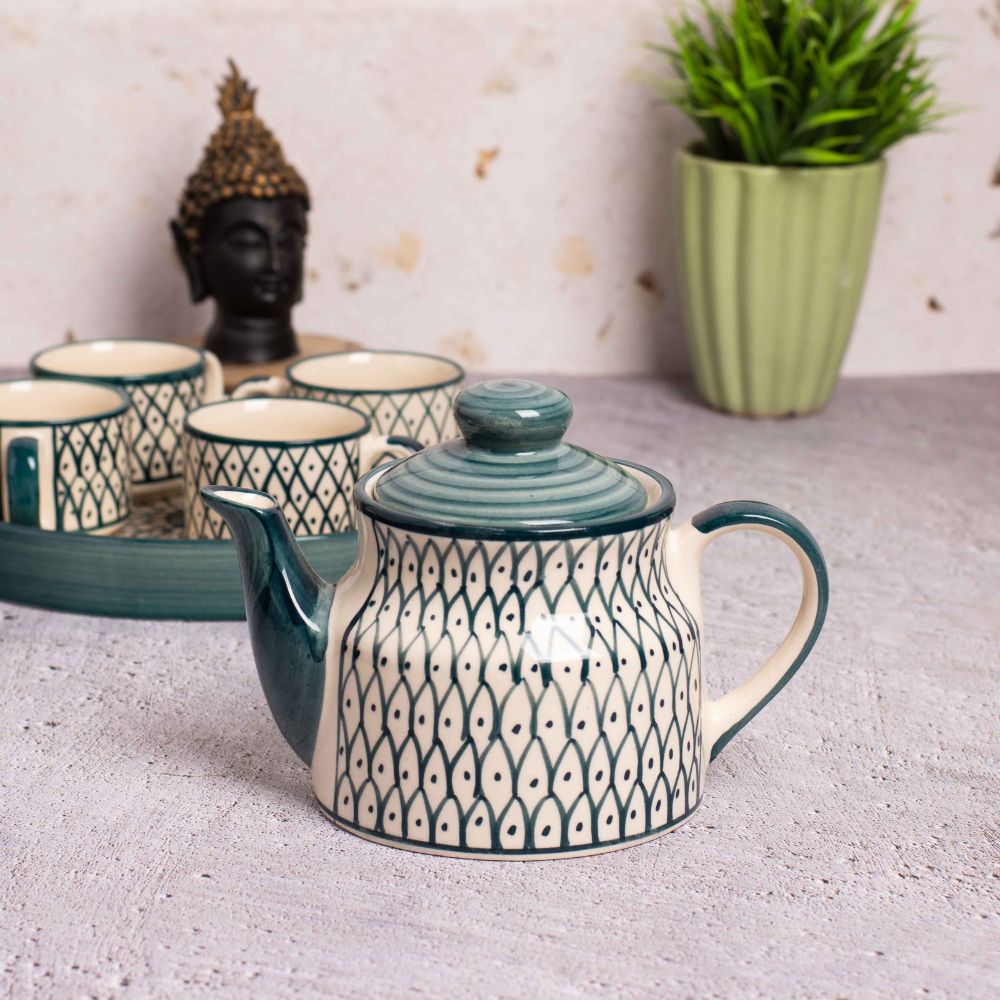 Emerald Elegance Tea set