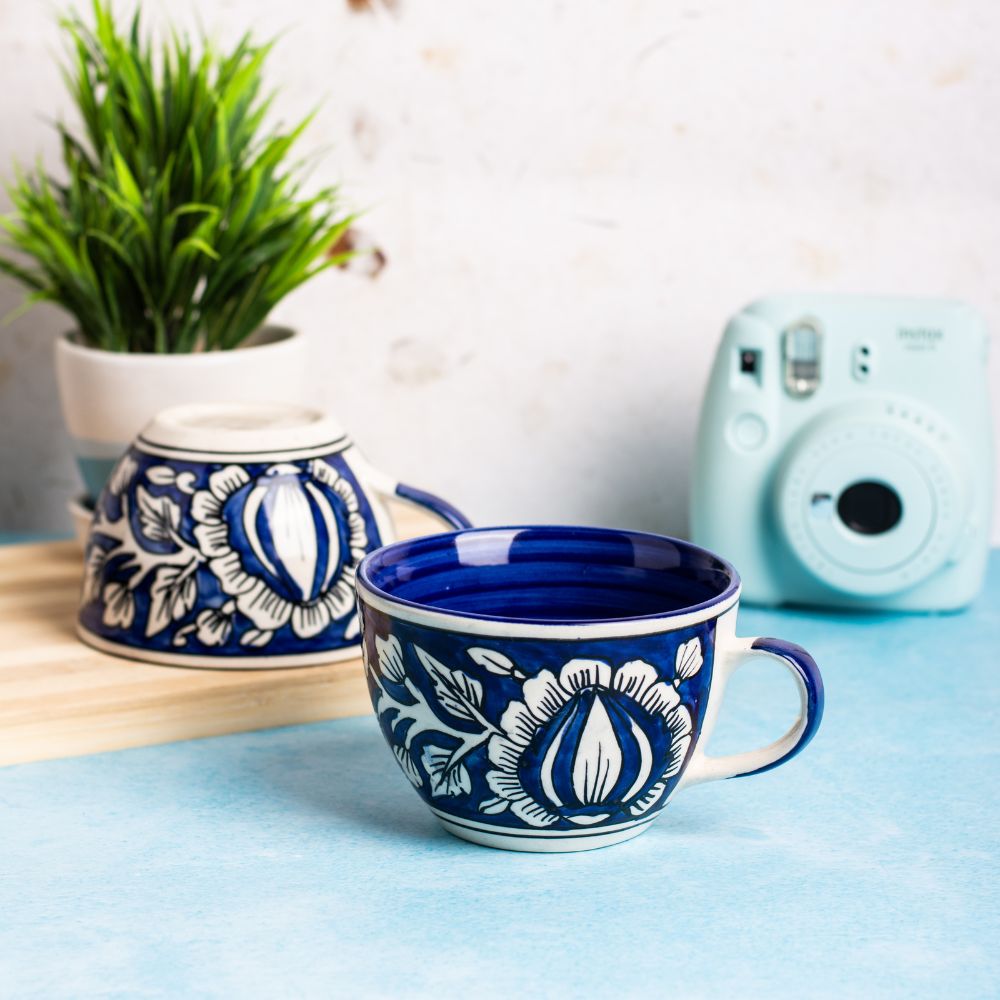 Delphinium mugs