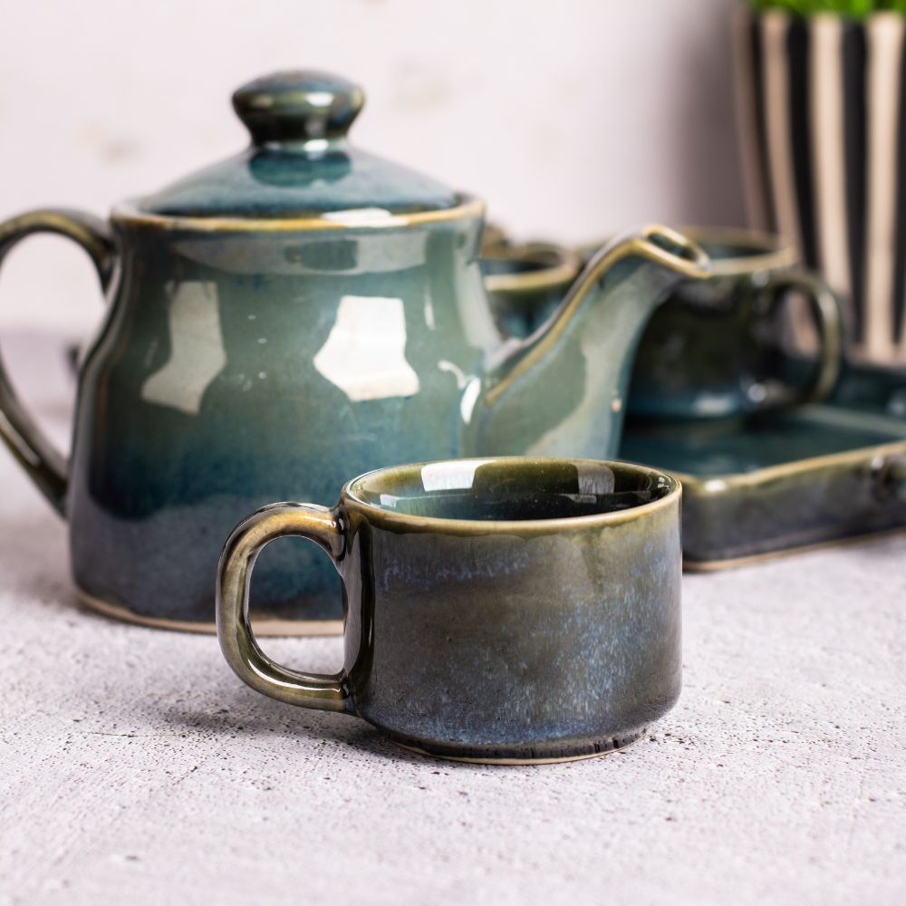 Emerald tea set
