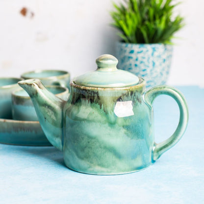 Caribbean Blue Tea Set