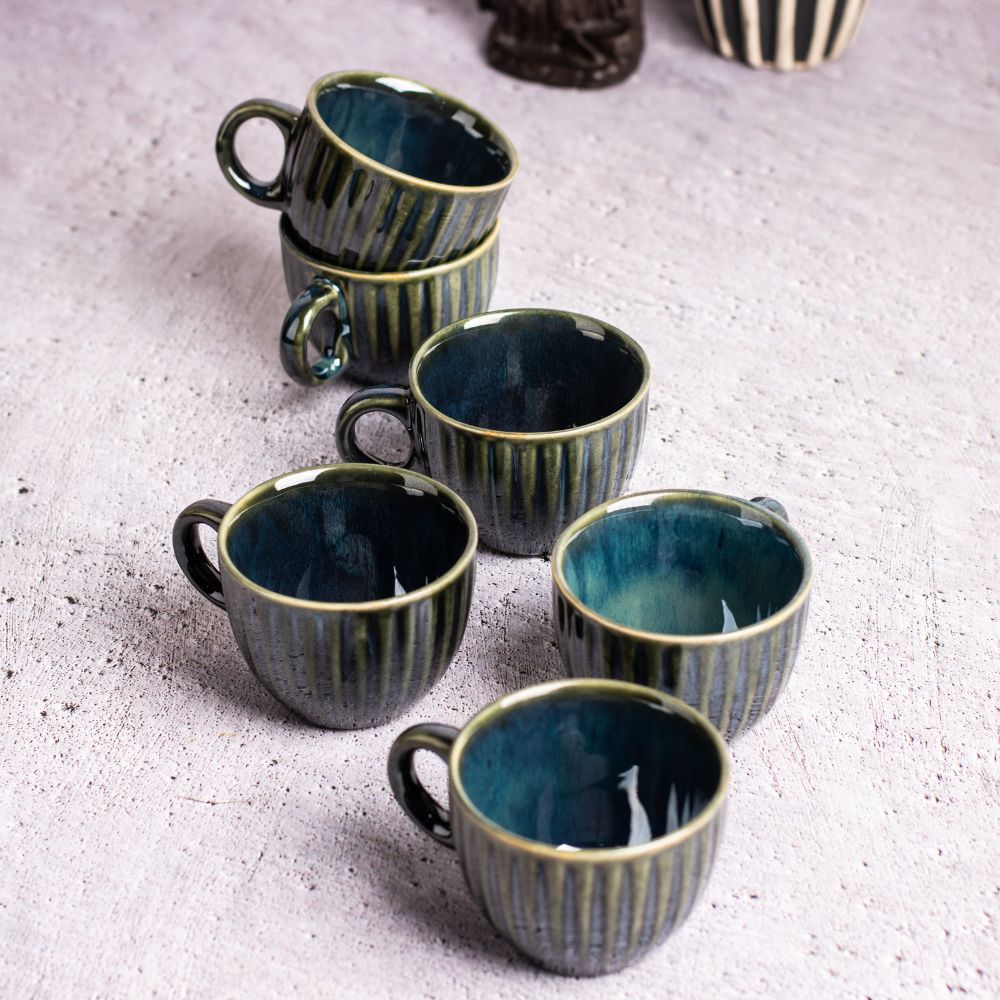 Olive Tea Cup Set of 6