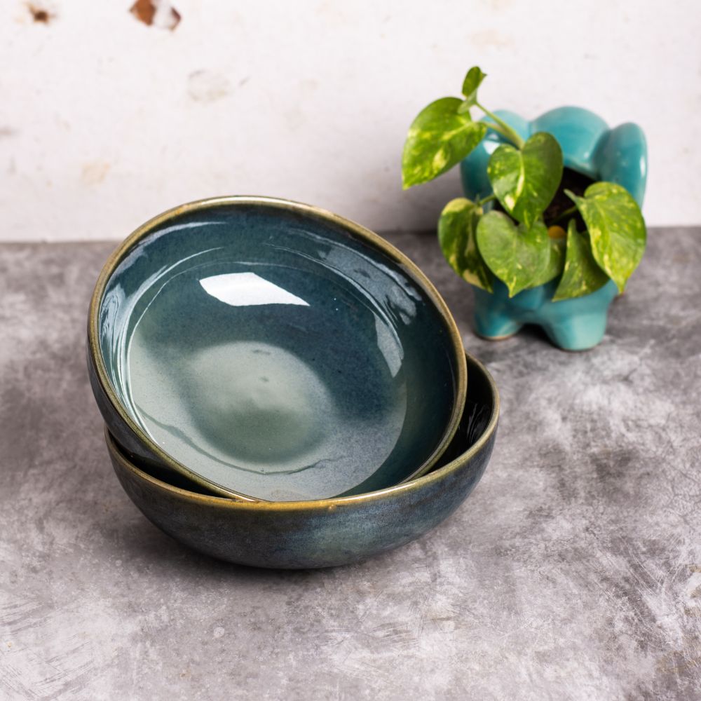 Evergreen big bowl set of 2