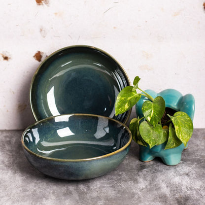 Evergreen big bowl set of 2