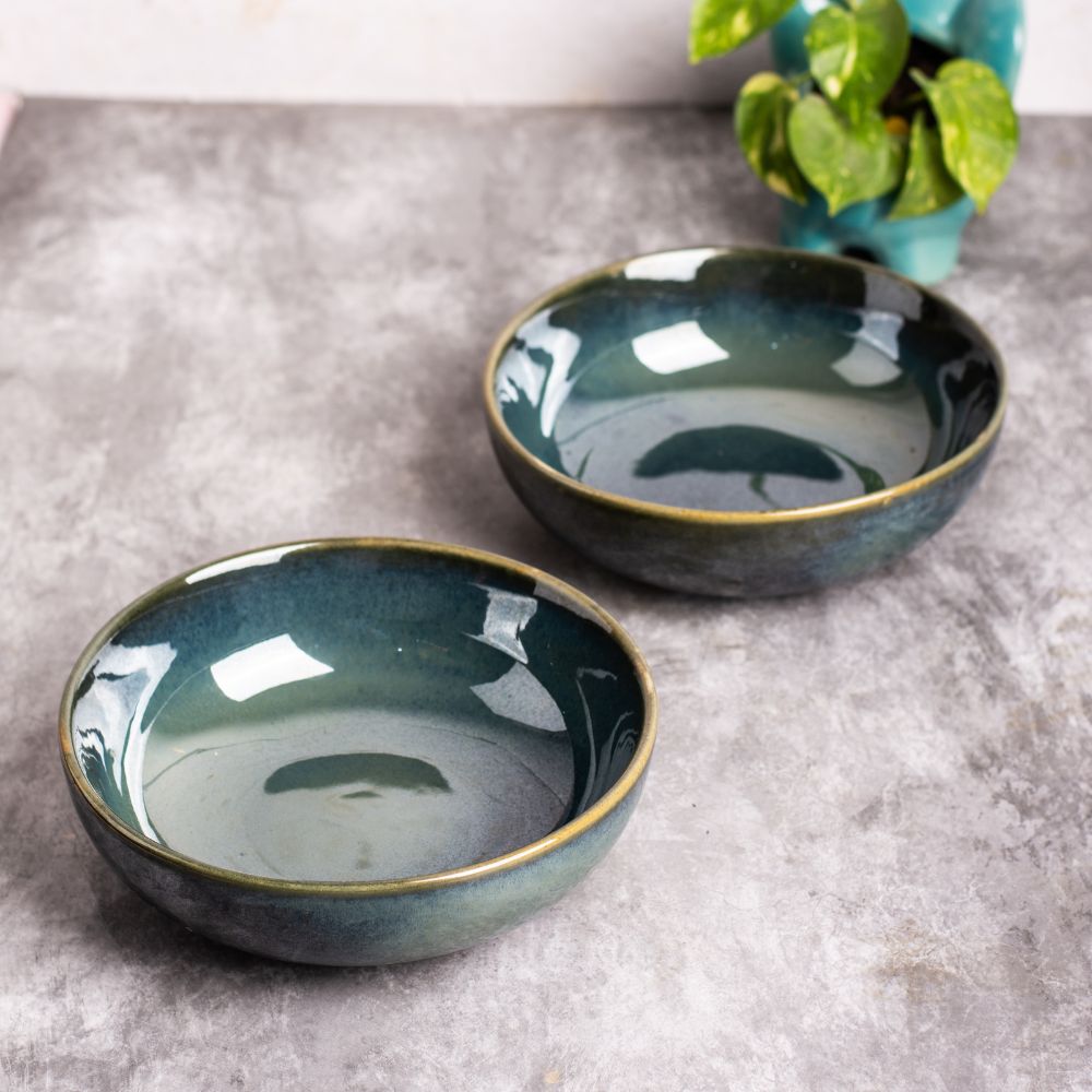 Evergreen big bowl set of 2