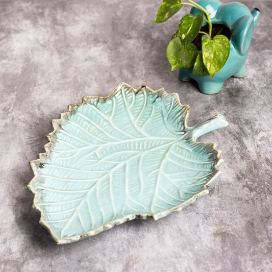 Caribbean Leaf Serving Platter